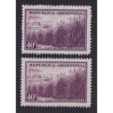 ARGENTINA 1935 GJ 789 ESTAMPILLAS NUEVAS MINT FILIGRANA LADO MAYOR Y LADO MENOR U$ 26